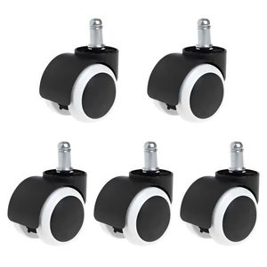 KONDELA Koliesko Typ 2 koliesko (5 ks) čierna / biela vyobraziť