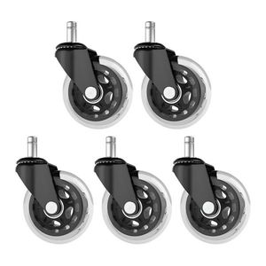 KONDELA Koliesko Typ 3 koliesko (5 ks) čierna / transparentná vyobraziť