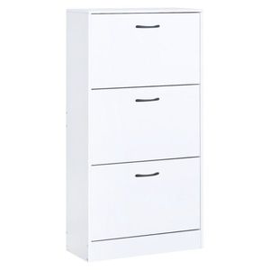 KONDELA Botoria botník (skrinka na topánky) biela vyobraziť