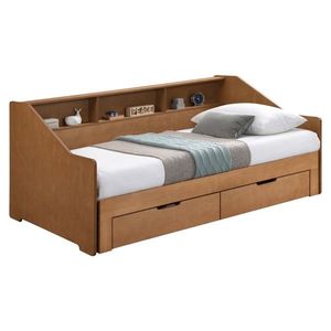 KONDELA Moneta rozkladacia posteľ s úložným priestorom dub vyobraziť