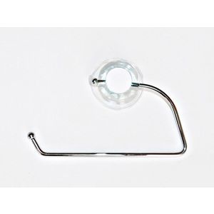 BISK - Držiak na wc papier s prísavkou GECO, umelá hmota a chróm vyobraziť