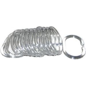 BISK - Krúžky na kúpeľňový záves 12ks priesvitné vyobraziť