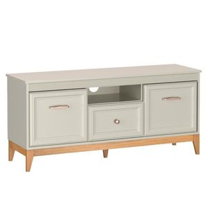 KONDELA Vendy W-9 tv stolík kašmír krémová / dub vyobraziť