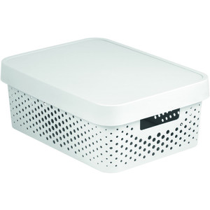 CURVER - Plastový box s vekom 11L, biely vyobraziť