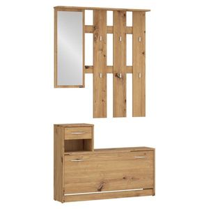 KONDELA Vira Mecki New predsieň dub artisan vyobraziť