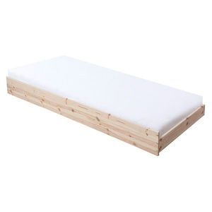 KONDELA Beny 90 drevená prístelka s roštom smrek vyobraziť