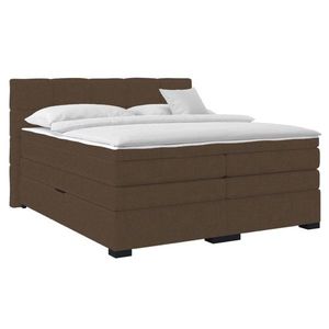 KONDELA April boxspringová manželská pocketová posteľ hnedá vyobraziť