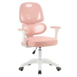 KONDELA Lister detská stolička na kolieskach ružová / biela vyobraziť