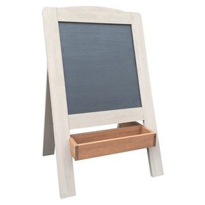 KONDELA Finea detská tabuľa sivá / hnedá / čierna vyobraziť