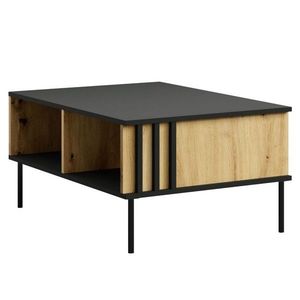 KONDELA Rimina konferenčný stolík čierna onyx / dub artisan vyobraziť