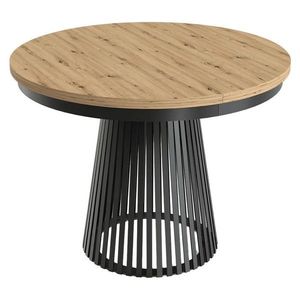 KONDELA Gerdony rozkladací jedálenský stôl čierna / dub artisan vyobraziť