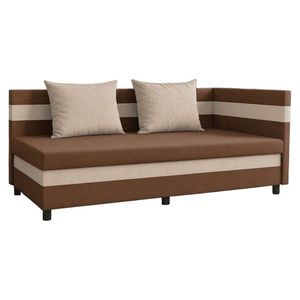 KONDELA Paulita jednolôžková posteľ (váľanda) s úložným priestorom hnedá / béžová vyobraziť