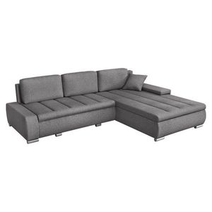 KONDELA Toscania Roh L/P rohová sedačka s rozkladom a úložným priestorom sivá vyobraziť