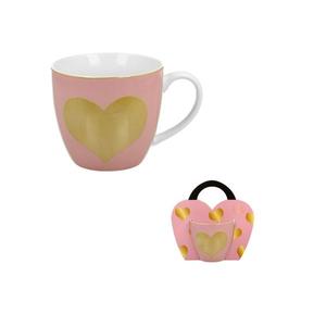 DUO - Hrnček 460ml Big Heart Pink vyobraziť