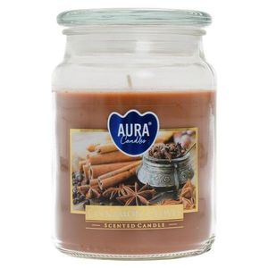 KONDELA Leana vonná sviečka v skle 500 g priehľadná / hnedá vyobraziť