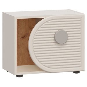 KONDELA Piga 1D horizontálny regál kašmír / dub craft zlatý / sivá vyobraziť