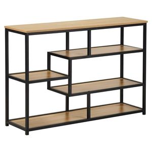 KONDELA Bilote New Typ 2 regál čierna / dub vyobraziť