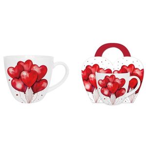 DUO - Hrnček porcelánový 460ml BALLOONS 1, srdcia vyobraziť