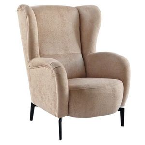 KONDELA Ramon kreslo (ušiak) staroružová / čierna vyobraziť