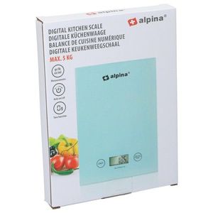 EDCO - Váha kuchynská do 5kg Alpina sklo / umelá hmota vyobraziť