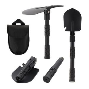 KONDELA Turan Typ 2 multifunkčná skladacia lopata 5v1 čierna vyobraziť