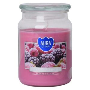 KONDELA Leana vonná sviečka v skle 500 g priehľadná / ružová vyobraziť