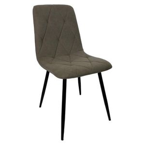 KONDELA Danira jedálenská stolička béžovosivá (taupe) / čierna vyobraziť