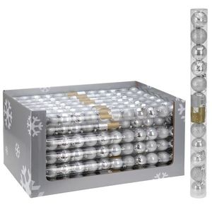 Gule 5cm sada 12ks strieborné vyobraziť