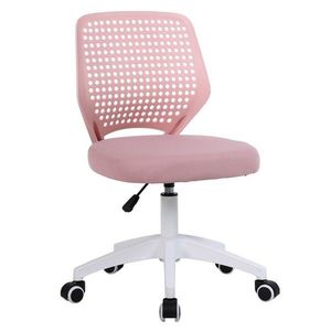 KONDELA Satoz kancelárska stolička ružová / biela vyobraziť