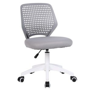 KONDELA Satoz kancelárska stolička sivá / biela vyobraziť