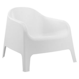 KONDELA Sokra New záhradné stohovateľné kreslo biela vyobraziť
