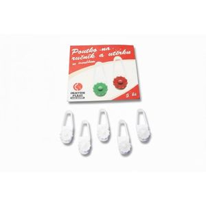 INJETON PLAST - Úchytka na uterák, utierku 5ks vyobraziť