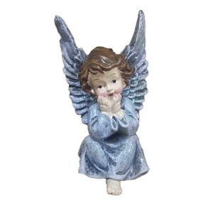 MAKRO - Anjel modrý dekorácia, 8x16cm vyobraziť