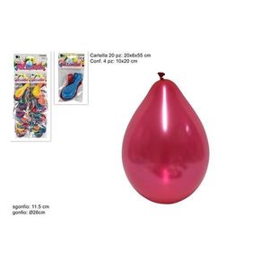 MAKRO - Balóniky 4ks metalic rôzne farby vyobraziť