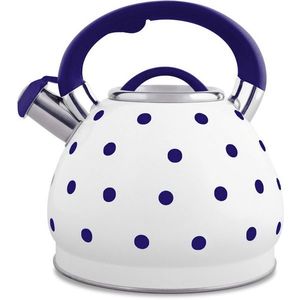MAKRO - Čajník nerez 3L biely, rôzne farby bodiek vyobraziť