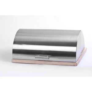 MAKRO - Chlebník drevo / nerez, 39 x 28, 5cm vyobraziť