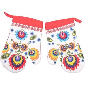 MAKRO - Chňapka s magnetom 2ks FOLK červená vyobraziť