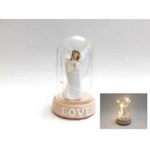 MAKRO - Dekorácia - Anjel Love svietiací 11cm vyobraziť