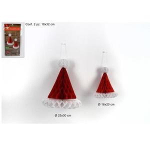 MAKRO - Dekorácia vianočná - čiapka 2ks vyobraziť