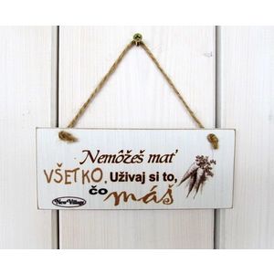 MAKRO - Dekorácia závesná drevo vyobraziť