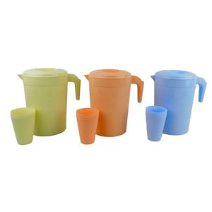 MAKRO - Džban plast 2, 5l + 4 poháre rôzne farby vyobraziť