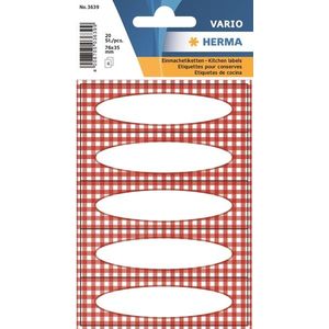 MAKRO - Etikety Vario červené štvorčeky vyobraziť