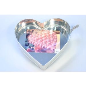 MAKRO - Forma na tortu s dvoma sponami - srdce, 30 x 6, 8 x 29cm, pocínovaná vyobraziť