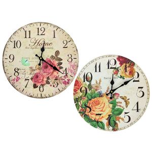 MAKRO - Hodiny kuchynské kvety 34cm, rôzne motívy vyobraziť