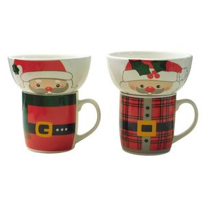 MAKRO - Hrnček 300ml a miska 300ml keramika vianočný rôzne dekory vyobraziť
