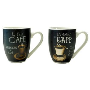 MAKRO - Hrnček keramický Cafe 300ml rôzne dekory vyobraziť