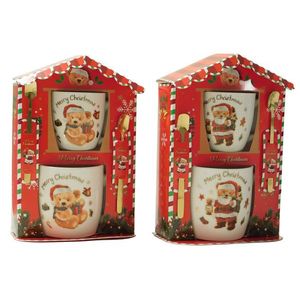 MAKRO - Hrnček s lyžičkou keramický 2ks, vianočný vyobraziť