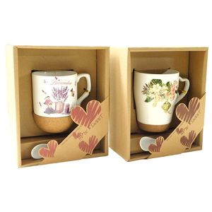 MAKRO - Hrnček s lyžičkou keramický levanduľa rôzne dekory vyobraziť