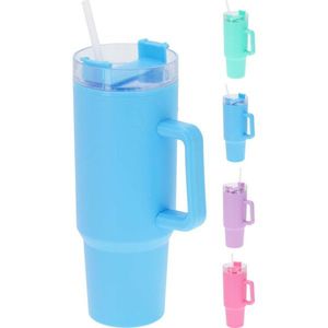 MAKRO - Hrnček so slamkou 1, 1l rôzne farby EH vyobraziť