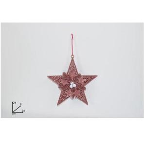 MAKRO - Hviezda vianočná ružová vyobraziť